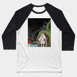 A Storm is coming - faerie hides from the rain Baseball T-Shirt